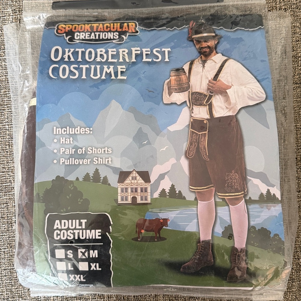 Oktoberfest Costume with Hat and Shorts